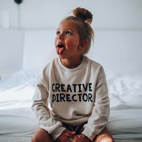 CREATIVE DIRECTOR | in black |oversized drop shoulder | KIDS – Minimalist Folk Co.