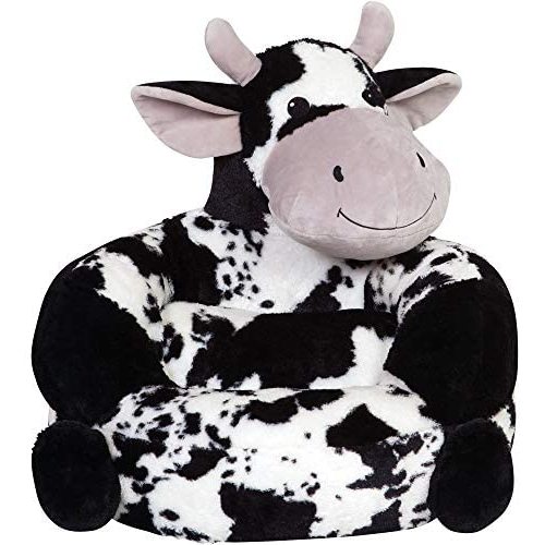 Trend Lab Children's Plush Cow Character Chair for Kids and Toddlers