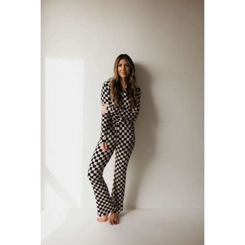 Black Checkerboard | Women's Bamboo Pajamas