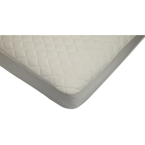 American Baby Company Waterproof Quilted Crib and Toddler Size Fitted Mattress Cover made with Organic Cotton Top Layer, Natural Color - 1 Count (Pack of 1)