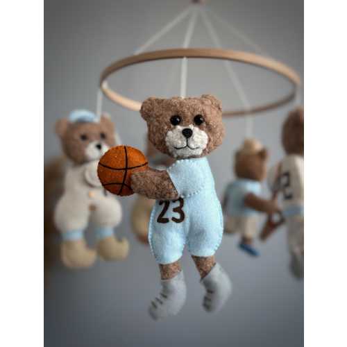 Boucle Baby Mobile Teddy Bear | Set w/ Mobile, Music, & Holder