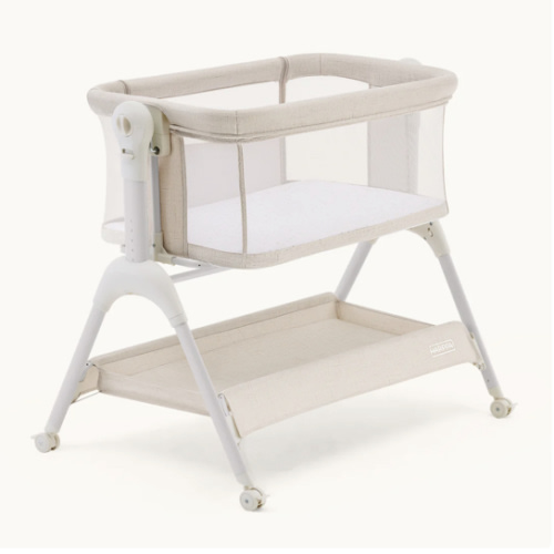 HARPPA Cuddly Sway | 3-in-1 Rocking Baby Bassinet & Bedside Sleeper with Anti-Reflux Mattress for Newborns | Attaches to Bed, Adjustable Height, Tool-Free Setup, Portable Wheels, CPSC Certified, Gentle Rocking Motion | Ideal for Infants, Safe Co-Sleeping