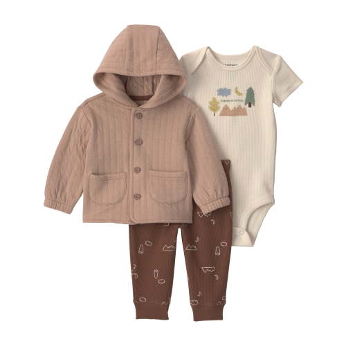 Carter's Child of Mine Baby Cardigan Set, 3-Piece, Sizes 0/3 Months-24 Months