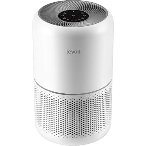 Amazon.com: Levoit Air Purifier for Home Pets Hair Allergens in Bedroom Quiet Purifiers | Quiet HEPA Sleep Mode, Remove 99.97% Dust Pollen Smoke Pet Odor, AHAM VERIFIDE, Core300-P, Up to 1073 ft², White