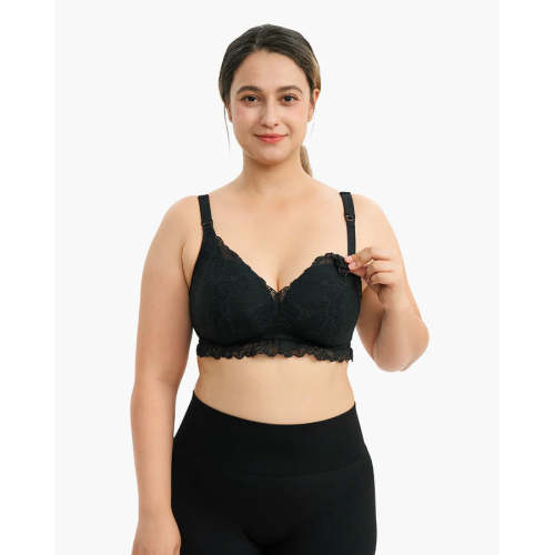 Lace V Neck Nursing Bra - Comfortable and Stylish