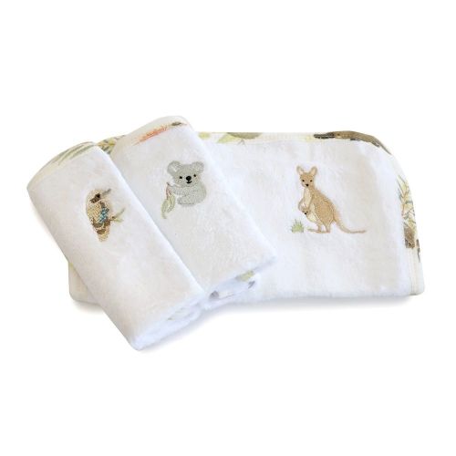 Bubba Blue Wash Cloth 3 Pack Oatmeal
