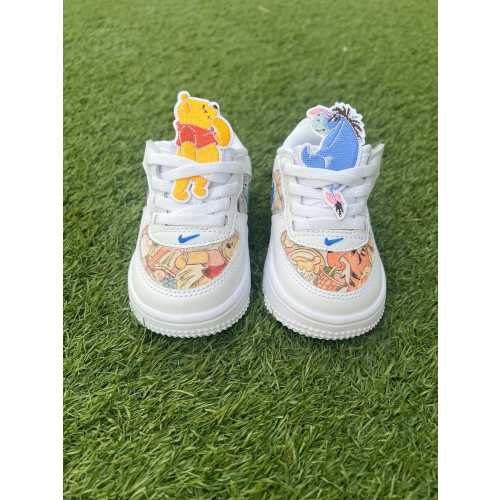 Winnie The Pooh & Eeyore Style Toddlers/kids Custom Air Force 1’s