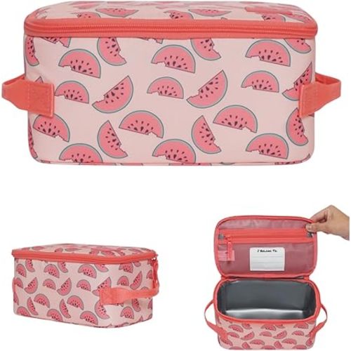 Huhu Insulated Cooler Bag - Water-Resistant Lunch & Baby Bottle Cooler - Easy-to-Clean, Leak-Free Interior – On-The-Go Tote Bag Perfect for Snacks, Bottles & Toddler Meals
