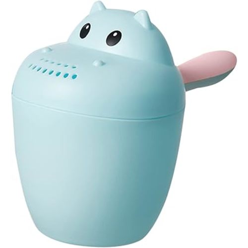 Bath Rinse Cup Multi-functional Animal Design Easy-grip Handle Durable Material Controlled Water Flow for Shower and Hair Washing