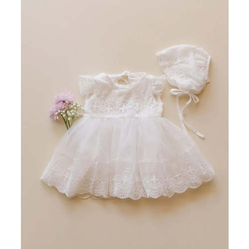 Magnolia Baptism Blessing Dress & Bonnet | Reverie Threads