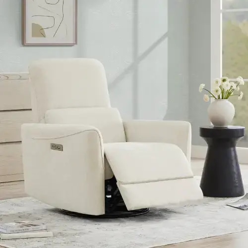 Tracee Power Swivel Nursery Glider Recliner