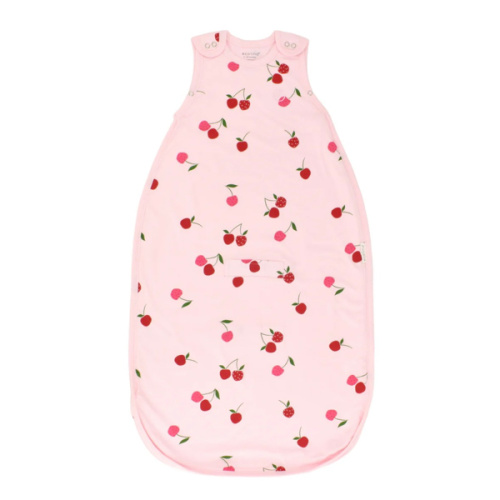 Adjustable Baby Sleep Bag, Organic Cotton, Universal Size: 2 Months - 2 Years, Cherry, GOTS Certified