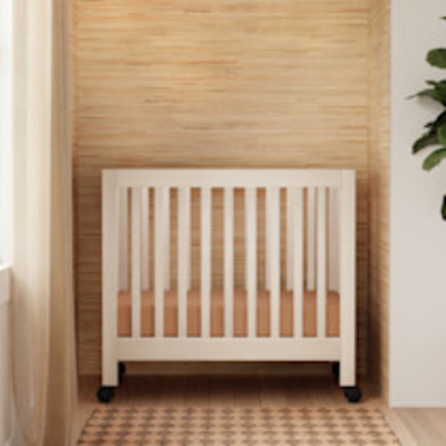 babyletto Origami Mini Crib - Washed Natural