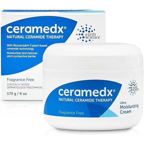 Ceramedx - Ultra Moisturizing Natural Ceramide Cream Unscented for Dry, Sensitive Skin (6 oz.)