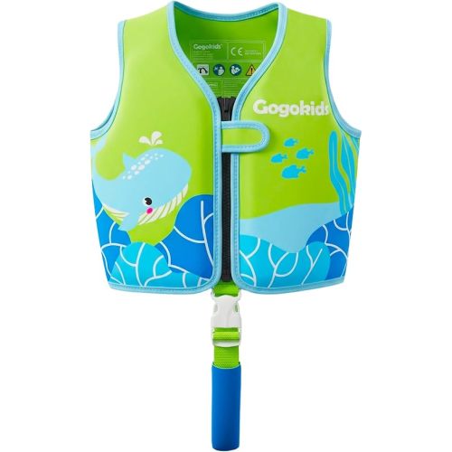 Gogokids Toddler Swim Vest Floaties, Swimming Jacket Pool Floats 33-66 lbs