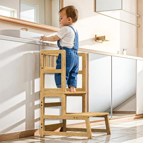 COSYLAND Toddler Tower Toddler Step Stool for Kitchen Helper