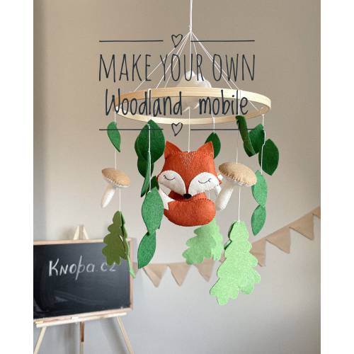 Make your own nursery baby mobile DIY Craft kit make baby mobile sewing kit for baby mobile make mobile kit tutorial mobile pattern mobile