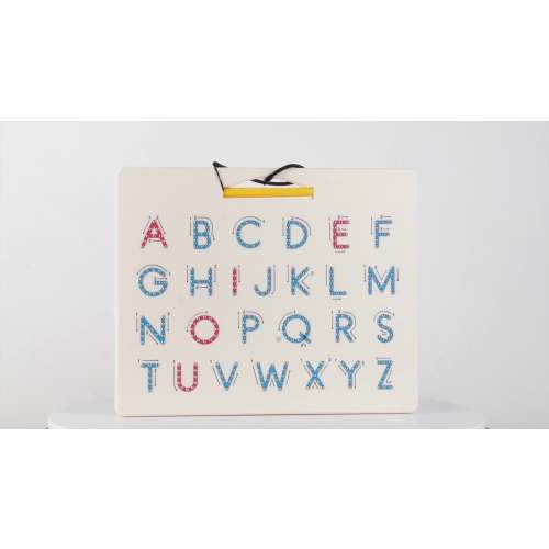 Double Sided Magnetic Letter Board, Toys for 3 Year Olds, 2 in 1 Alphabet Magnets Tracing Board for Toddlers, Practicing Learning Education Toys