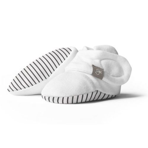 Goumi Stay On Baby Boots - Stripe Gray 0-3M