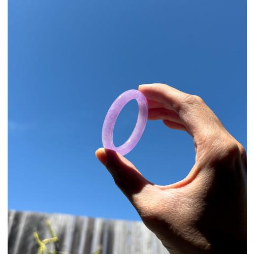 Baby Jade Bangle, Baby Shower Gift for Newborn, Purple Jade Bangle, Grade AA Natural Jade, Perfect Gift for 100th Day Anniversary