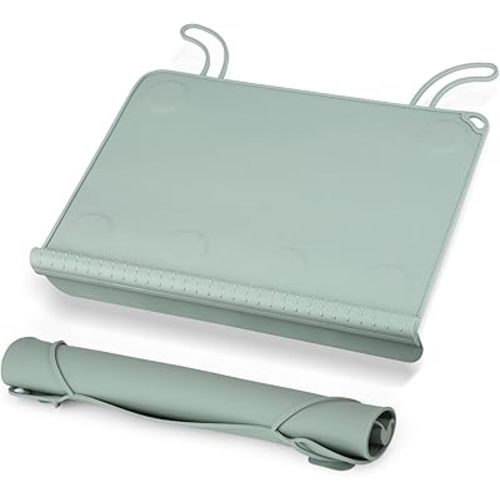 Non-Slip Silicone Placemat for Toddlers: Baby Led Weaning Supplies - Dining Table/Restaurant for Self Eating for Boys