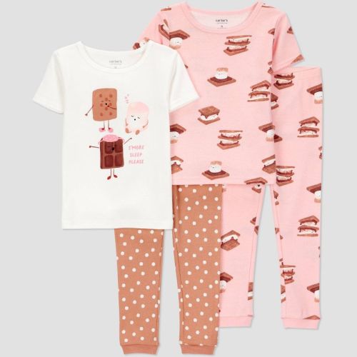 Carter's Just One You® Toddler Girls' 4pc Cotton Short Sleeve Pajama Set