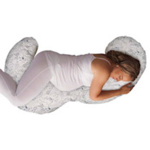 Boppy Total Body Pregnancy Pillow - Gray Scattered Leaves