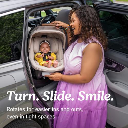 COMING SOON! SnugRide® Turn & Slide Rotating Infant Car Seat