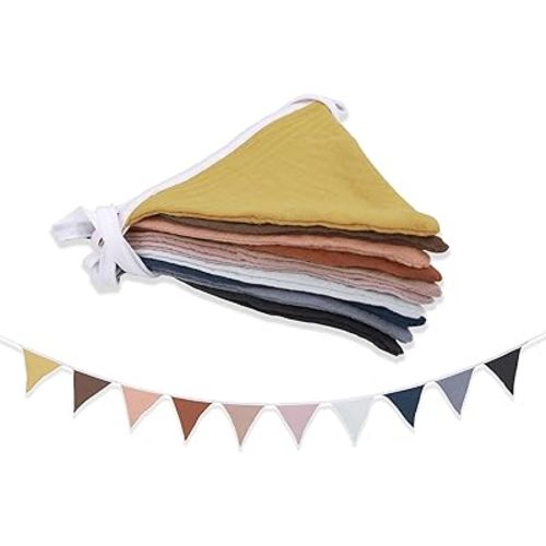 Pennant Banner Flags,Infant and toddler room decoration pennant,for Nursery Decor Baby Birthday Boho Wedding Shower Party Event (Colorful triangular flag banner98)
