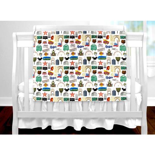 Iconic Los Angeles Baby Blanket
