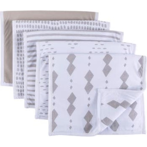 Baby Burp Cloths Reversible 5 Piece Set