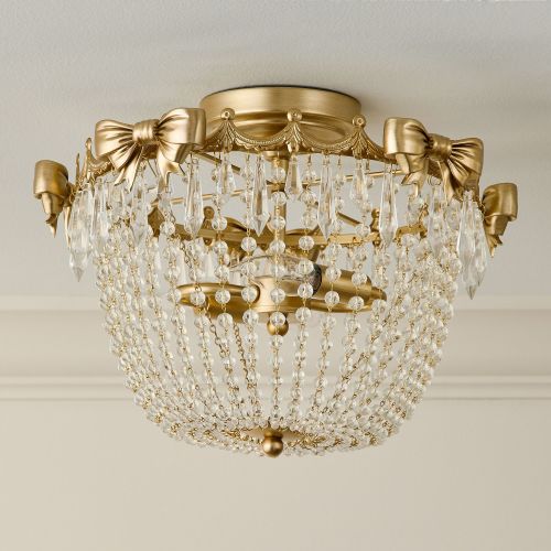 LoveShackFancy Crystal Flush Mount