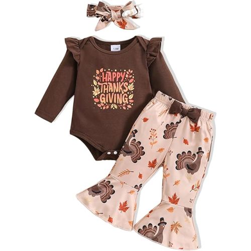 Baby Girl Clothes Newborn Infant Outfits Cute Summer Clothes Spring Romper Set+Hat+Headband