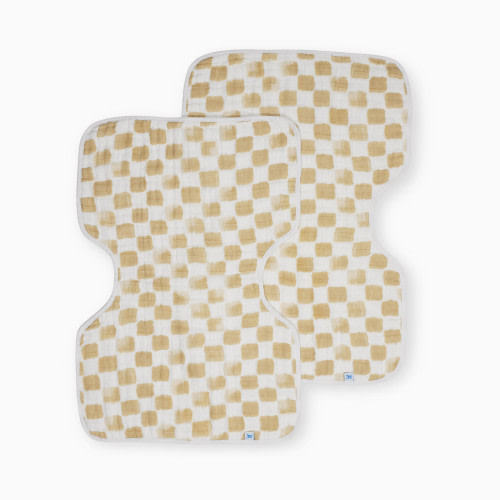 Cotton Muslin Burp Cloth (2 Pack) - Adobe Checker