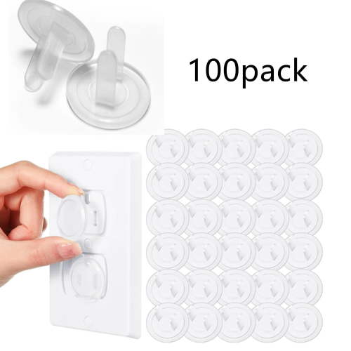 100 Pcs Outlet Covers Bulk Proofing Plug Covers for Electrical Outlets Easy Install Socket Sturdy Safe Secure Proofing for Home Office Bulk