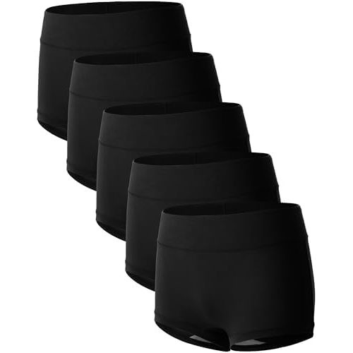 BAMBOO COOL Womens Bamboo Boxer Briefs Underwear Soft Stretch Boy Shorts Panties for Women