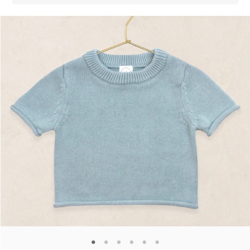 Knit Short Sleeve Tee - Steele