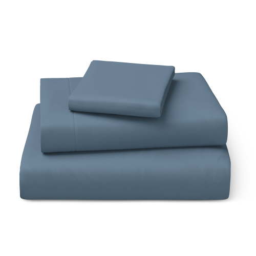 Mainstays Kids Microfiber Bed Sheet Set, Twin, Blue, 3 Pieces