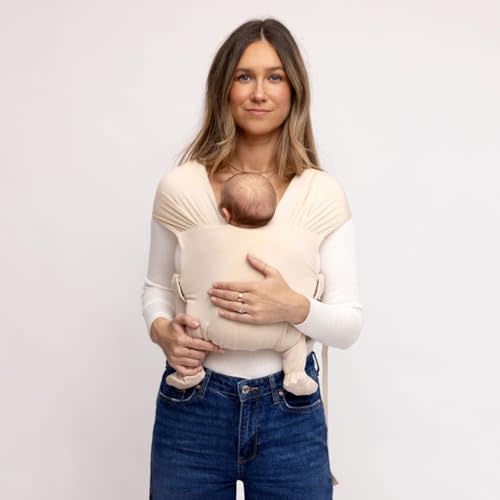 WildBird - Aerial Buckle Wrap - 0-6 Months - Standard (XS-XL) Sparrow - Newborn Baby Carrier - Front Carry - Soft Fabric, Straps, Head Support, Padded Waist Belt - Baby Essentials - New Mom Gifts