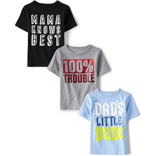 The Children's Place Baby Boys' Graphic T-Shirts (3-Pack)