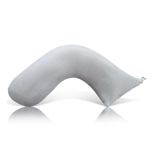 Nursing Pillow - Grey Plush | Reduces Back Pain & Improves Latch - Luna Lullaby