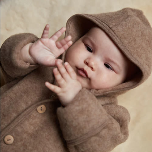 Pipit Baby & Kids Suit - Merino Wool Fleece - Driftwood