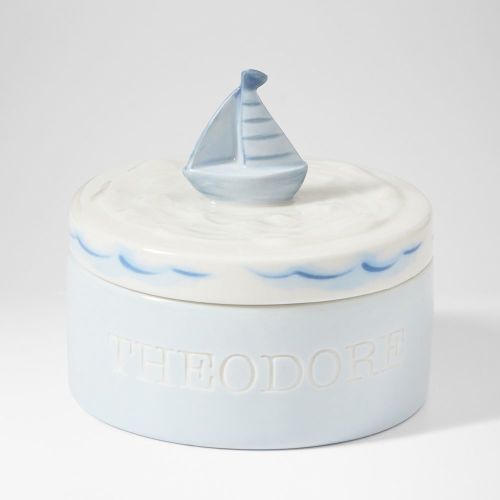 Hand Painted Ceramic Keepsake Box