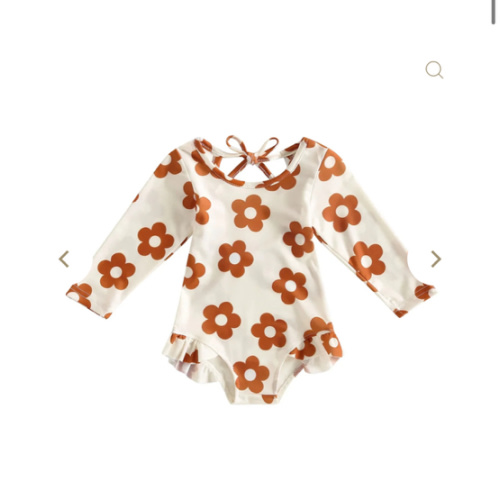 Long Sleeve Keyhole Ruffles Swimsuit – The Ollie Bee