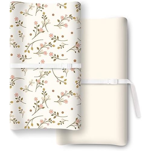 Extra Stretchy Changing Pad Cover, Ultra Soft Premium Jersey Knit Changing Pad Sheets, Unisex for Boys Girls, Fits All Standard Changing Tables/Dresser Tops - 2 Pack