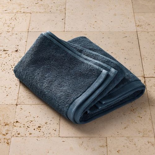 Organic Bath Towel Dark Mineral Blue - Casaluna™