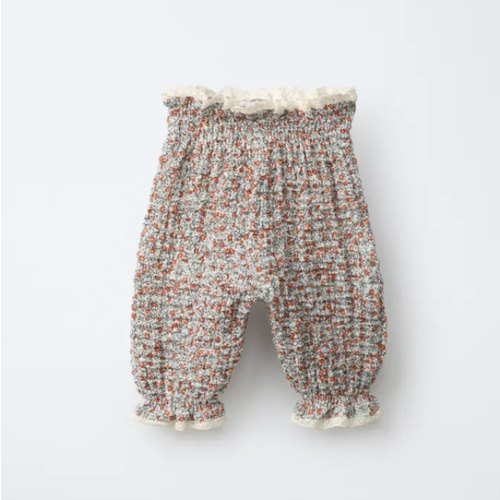 FLORAL LACE BLOOMER PANTS