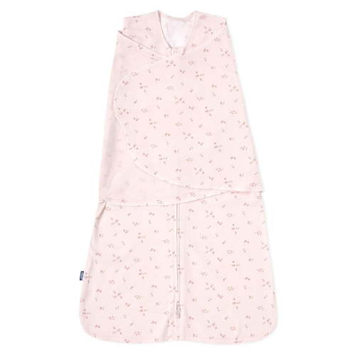HALO SleepSack Swaddle, 100% Cotton, Tog 1.5, Pink Floral, Small