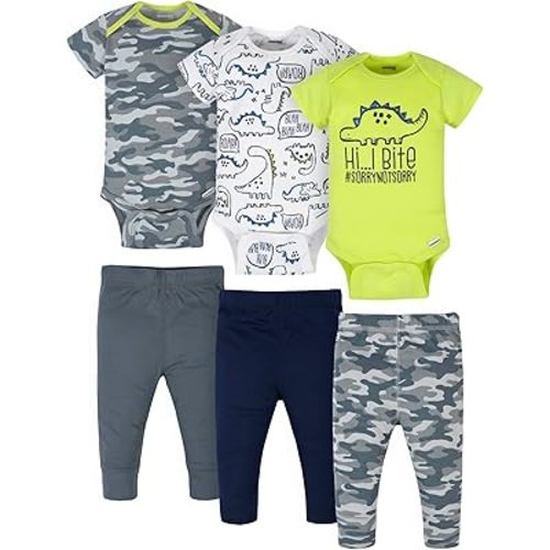 Onesies Brand Unisex Baby 3 Outfit Bundle Mix Match Newborn to 12m Pants Set