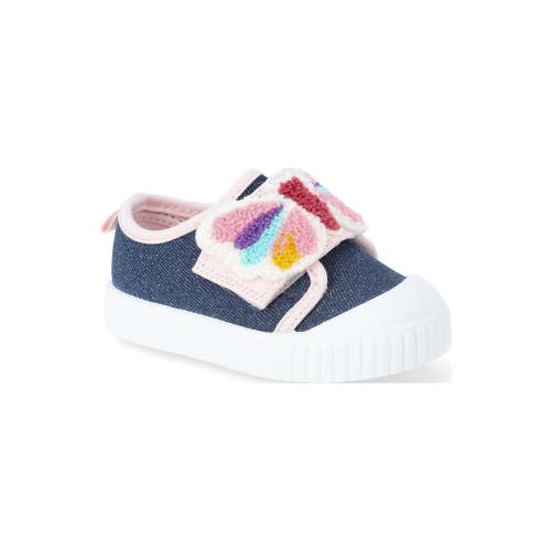 Wonder Nation Baby and Toddler Girls Two Strap Bump Toe Sneakers